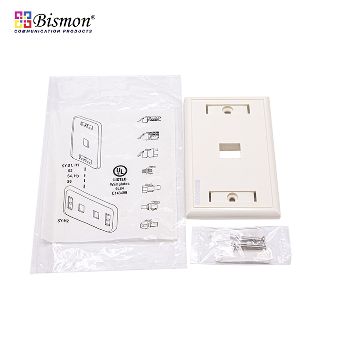 1 Port RJ45 Wall Plate (แผงหน้ากาก 1 ช่อง สำหรับคอม)